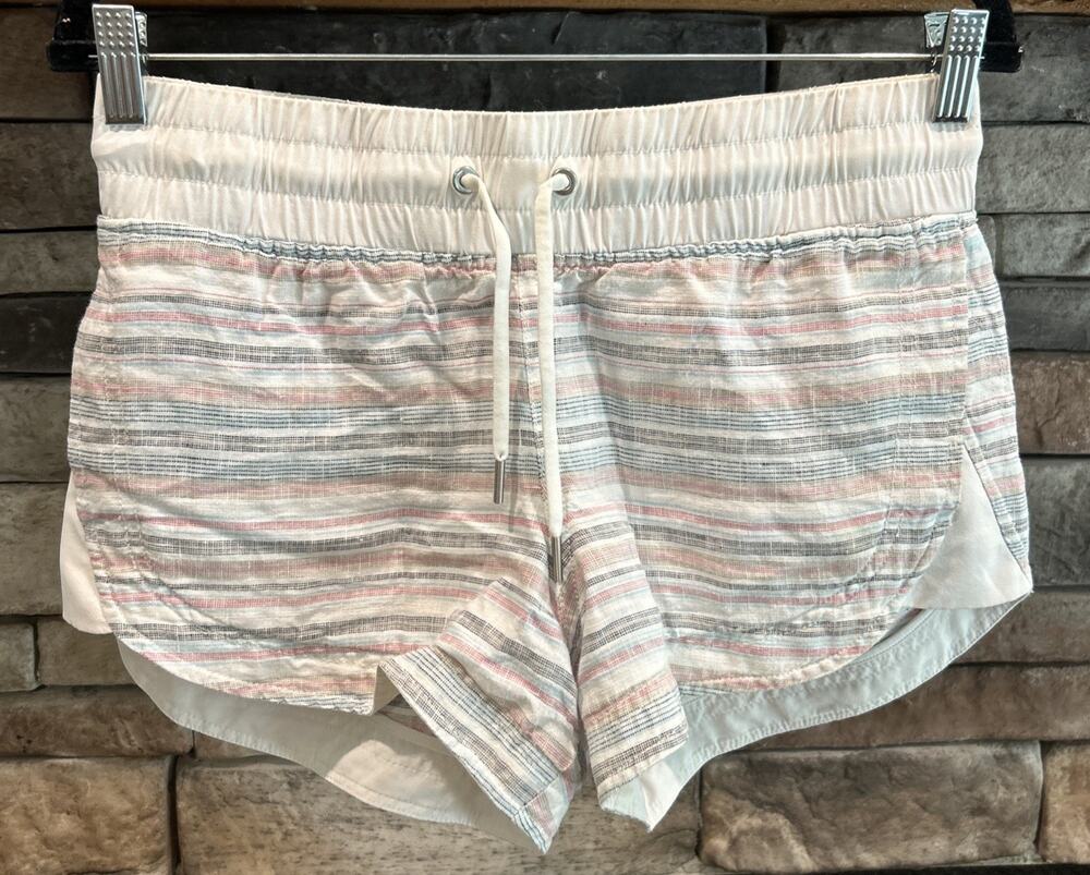 Women’s ATHLETA Striped Beachside Cabo Linen Shorts Size 4 *A12